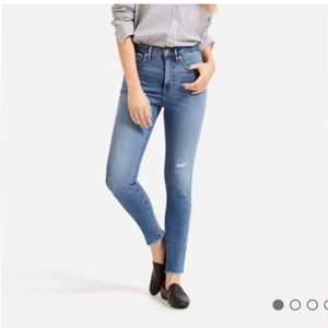 Everlane high rise skinny Jean, ankle length, size 24